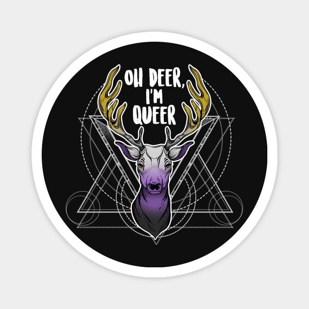 Nonbinary: Oh Deer, I'm Queer Magnet by Psitta